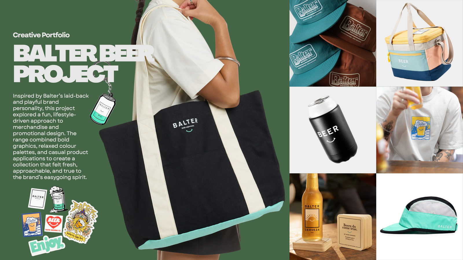 Balter Beer project page from the Antonio Jansen portfolio